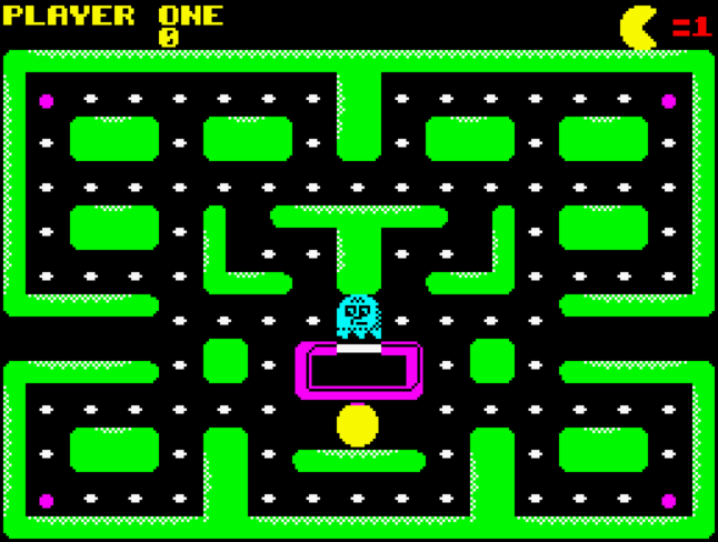 Classic Muncher - ZX Spectrum game screenshot (1987) by Bubble Bus
